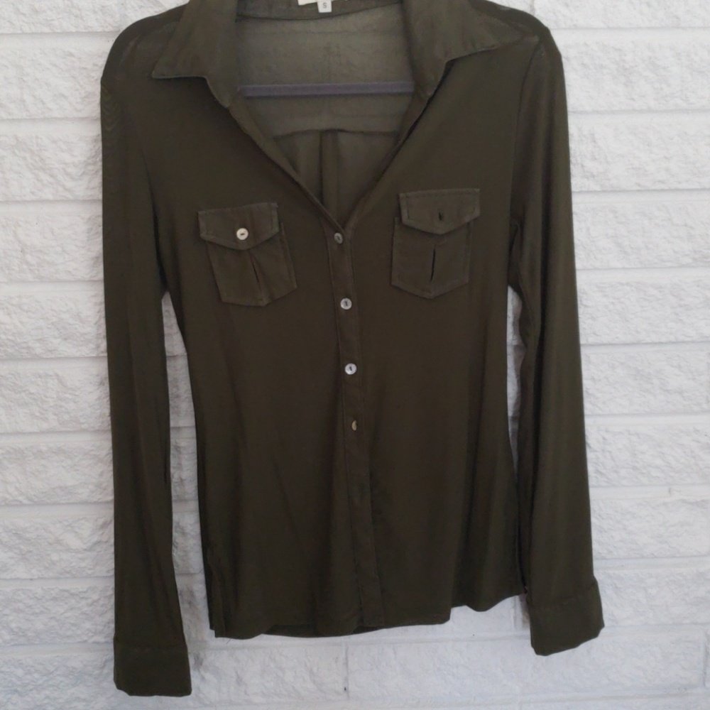 Green blouse